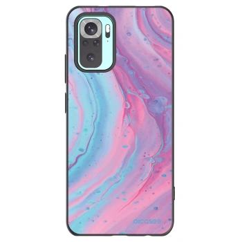 Picasee husă neagră din silicon pentru Xiaomi Redmi Note 10 Pro - Pink liquid