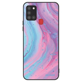 Husă pentru Samsung Galaxy A21s - Pink liquid