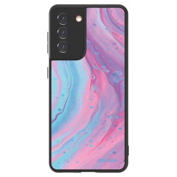 Picasee ULTIMATE CASE pentru Samsung Galaxy S21 5G G991B - Pink liquid