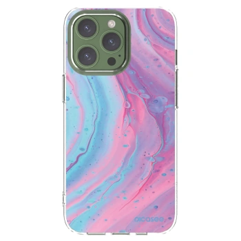Picasee husă transparentă din silicon pentru Apple iPhone 13 Pro - Pink liquid