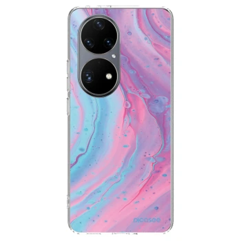 Husă pentru Huawei P50 - Pink liquid