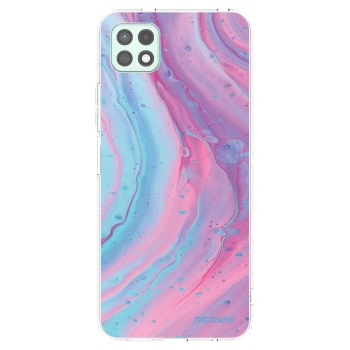 Picasee husă transparentă din silicon pentru Samsung Galaxy A22 A226B 5G - Pink liquid