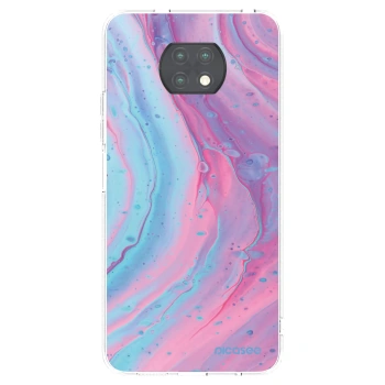 Picasee husă transparentă din silicon pentru Xiaomi Redmi Note 9T - Pink liquid