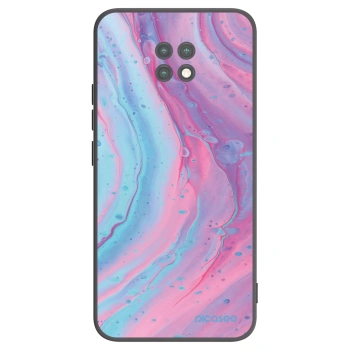 Picasee husă neagră din silicon pentru Xiaomi Redmi Note 9T - Pink liquid