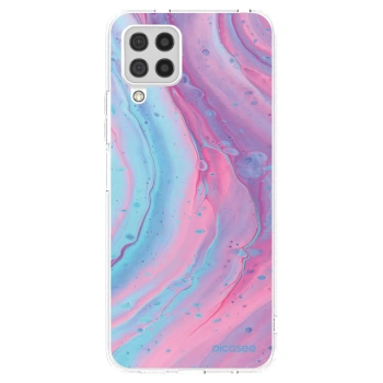 Picasee husă transparentă din silicon pentru Samsung Galaxy A22 A225F 4G - Pink liquid