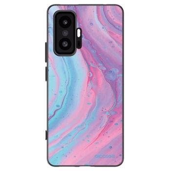 Picasee husă neagră din silicon pentru Xiaomi 11T Pro - Pink liquid