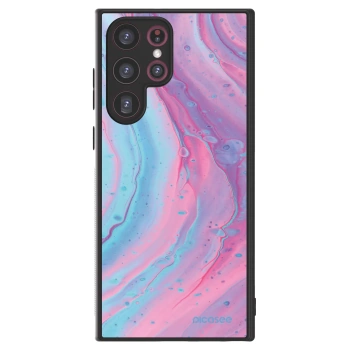 Picasee ULTIMATE CASE pentru Samsung Galaxy S22 Ultra 5G - Pink liquid