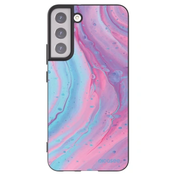 Picasee husă neagră din silicon pentru Samsung Galaxy S22+ 5G - Pink liquid