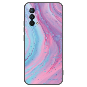 Picasee husă neagră din silicon pentru Realme GT Master Edition 5G - Pink liquid