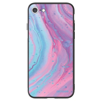 Picasee ULTIMATE CASE pentru Apple iPhone SE 2022 - Pink liquid