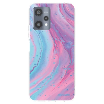 Picasee husă transparentă din silicon pentru Realme 9 Pro 5G - Pink liquid