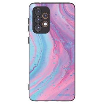 Picasee husă neagră din silicon pentru Samsung Galaxy A33 5G A336 - Pink liquid