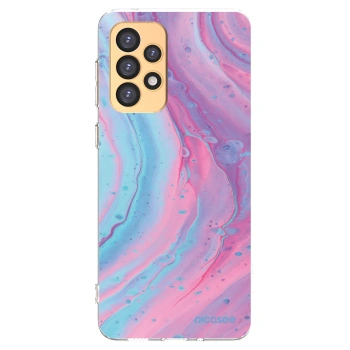 Picasee husă transparentă din silicon pentru Samsung Galaxy A33 5G A336 - Pink liquid