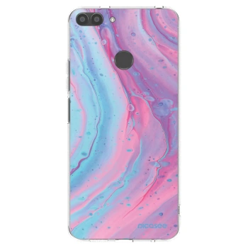 Picasee husă transparentă din silicon pentru Huawei P Smart - Pink liquid