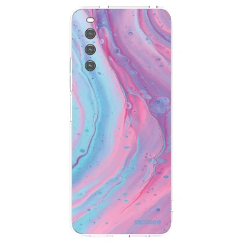Picasee husă transparentă din silicon pentru Sony Xperia 10 IV 5G - Pink liquid