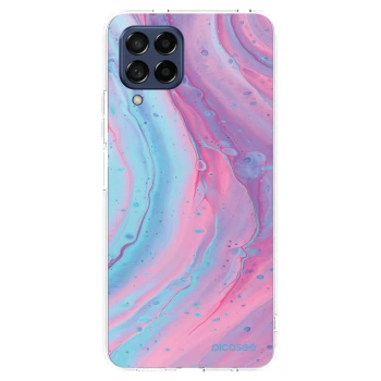 Picasee husă transparentă din silicon pentru Samsung Galaxy M53 5G - Pink liquid