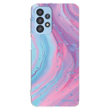 Picasee husă transparentă din silicon pentru Samsung Galaxy A23 A235F 4G - Pink liquid