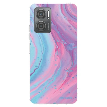 Picasee husă transparentă din silicon pentru Xiaomi Redmi 10 5G - Pink liquid