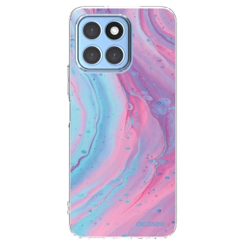 Picasee husă transparentă din silicon pentru Honor X6 - Pink liquid