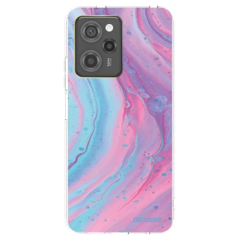 Picasee husă transparentă din silicon pentru Xiaomi Poco X5 Pro - Pink liquid