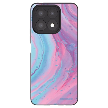 Picasee husă neagră din silicon pentru Honor X8a - Pink liquid