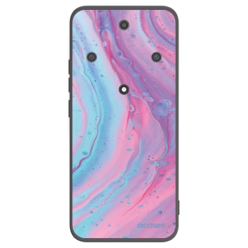 Picasee husă neagră din silicon pentru Honor Magic5 Lite 5G - Pink liquid