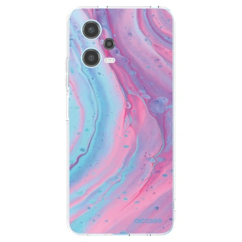 Picasee husă transparentă din silicon pentru Xiaomi Redmi Note 12 5G - Pink liquid