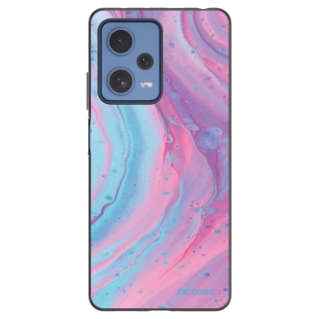 Picasee husă neagră din silicon pentru Xiaomi Redmi Note 12 Pro 5G - Pink liquid