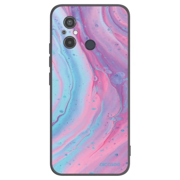 Picasee husă neagră din silicon pentru Xiaomi Redmi 12C - Pink liquid