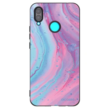 Picasee husă neagră din silicon pentru Huawei Nova 3 - Pink liquid