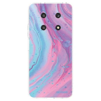 Picasee husă transparentă din silicon pentru Honor Magic4 Lite 5G - Pink liquid
