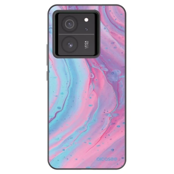 Picasee husă neagră din silicon pentru Xiaomi 13T - Pink liquid