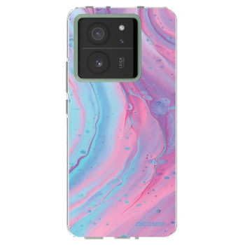 Picasee husă transparentă din silicon pentru Xiaomi 13T Pro - Pink liquid