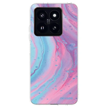 Picasee husă transparentă din silicon pentru Xiaomi 14 Pro - Pink liquid