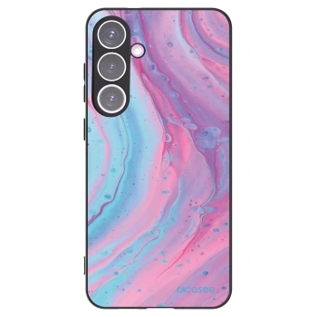 Picasee husă neagră din silicon pentru Samsung Galaxy S24+ S926B 5G - Pink liquid
