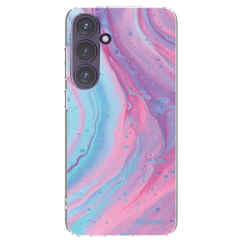 Picasee husă transparentă din silicon pentru Samsung Galaxy S24+ S926B 5G - Pink liquid