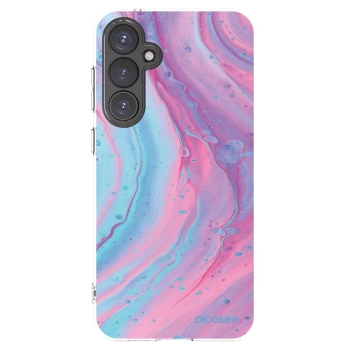 Picasee husă transparentă din silicon pentru Samsung Galaxy S23 FE S711B - Pink liquid