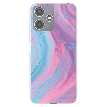 Picasee husă transparentă din silicon pentru Xiaomi Redmi 12 5G - Pink liquid