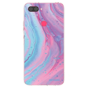 Picasee husă transparentă din silicon pentru Xiaomi Mi 8 Lite - Pink liquid