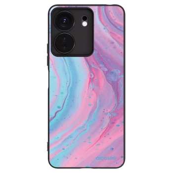 Picasee husă neagră din silicon pentru Xiaomi Redmi 13C 4G - Pink liquid