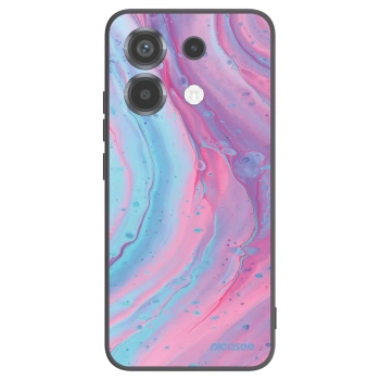 Picasee husă neagră din silicon pentru Xiaomi Poco X6 - Pink liquid