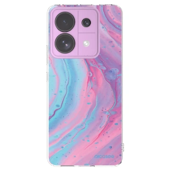 Picasee husă transparentă din silicon pentru Xiaomi Redmi Note 13 Pro 5G - Pink liquid