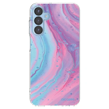 Picasee husă transparentă din silicon pentru Samsung Galaxy A15 A156B 5G - Pink liquid