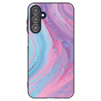 Picasee husă neagră din silicon pentru Samsung Galaxy A15 A155F 4G - Pink liquid