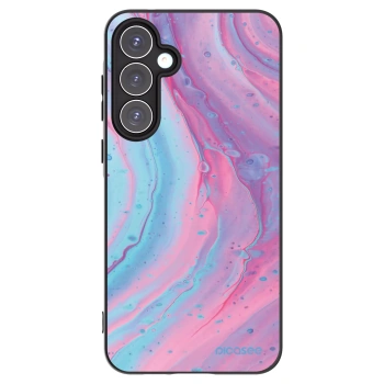 Picasee husă neagră din silicon pentru Samsung Galaxy A55 5G A556B - Pink liquid