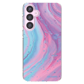 Picasee husă transparentă din silicon pentru Samsung Galaxy A55 5G A556B - Pink liquid
