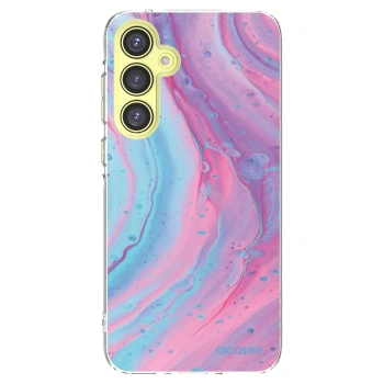 Picasee husă transparentă din silicon pentru Samsung Galaxy A35 5G A356B - Pink liquid