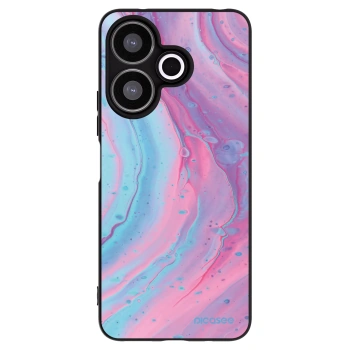 Picasee husă neagră din silicon pentru Xiaomi Redmi 13 4G - Pink liquid