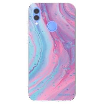 Picasee husă transparentă din silicon pentru Honor 10 Lite - Pink liquid