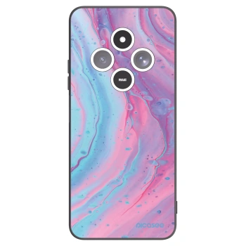 Picasee husă neagră din silicon pentru Xiaomi Redmi 14C - Pink liquid